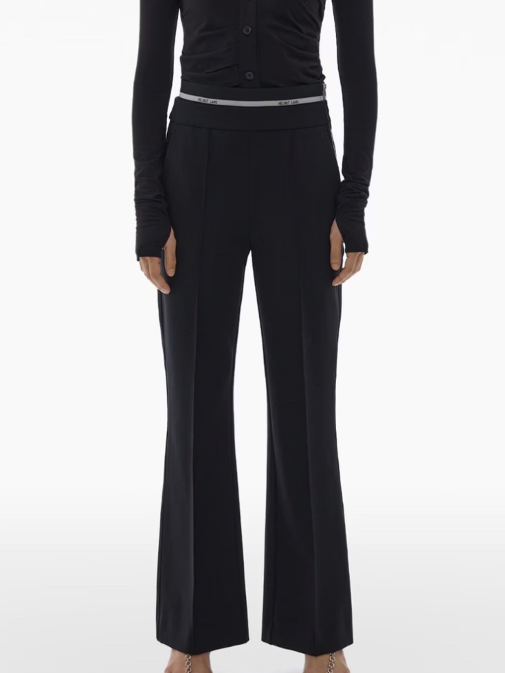 HELMUT LANG CROPPED BOOTCUT PANT